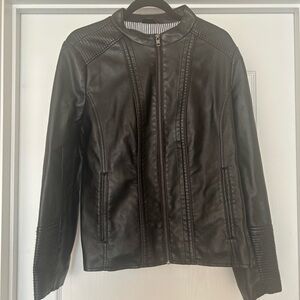 A.N.A Faux Leather Moto Jacket